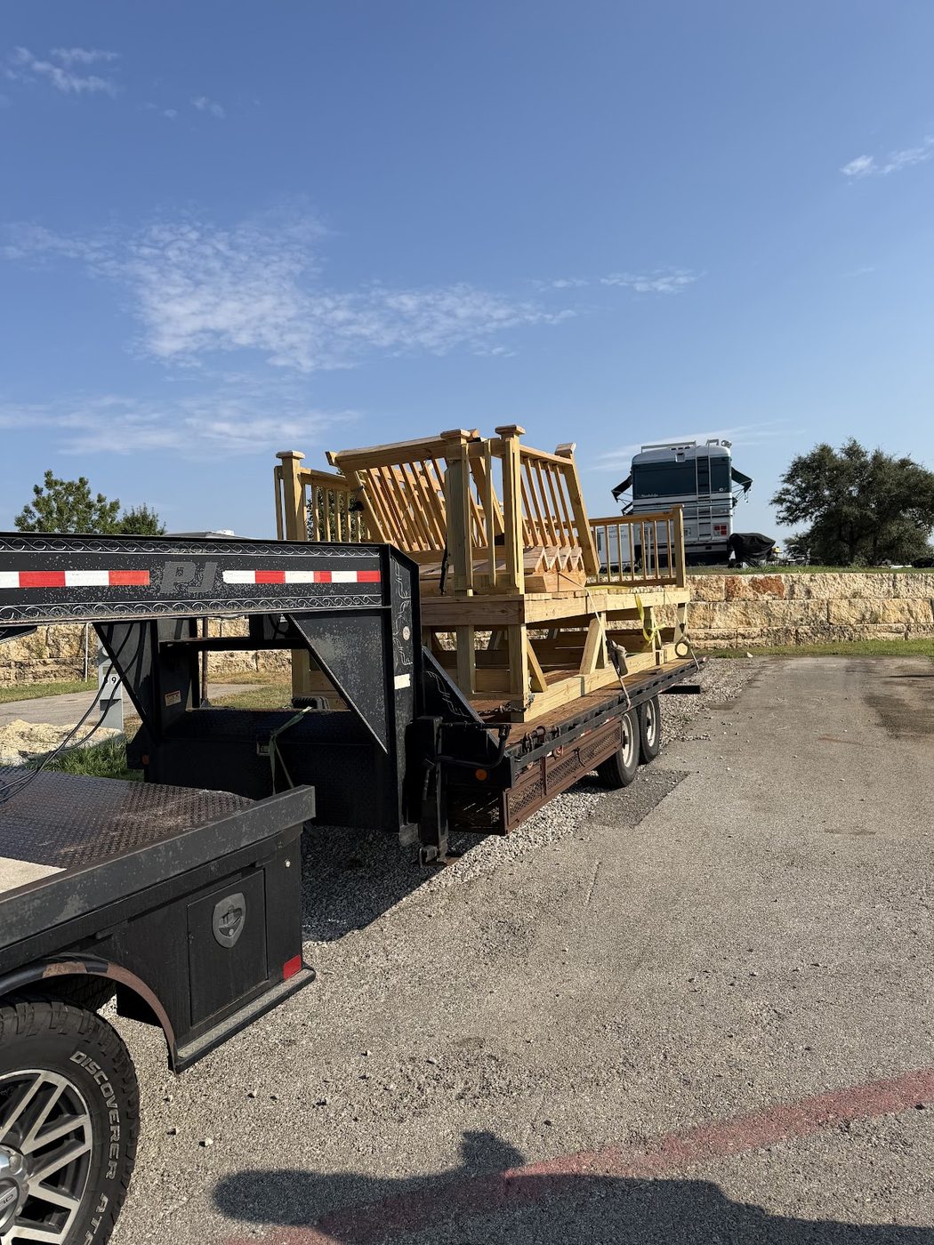 Shed relocation in Hill Country, TX