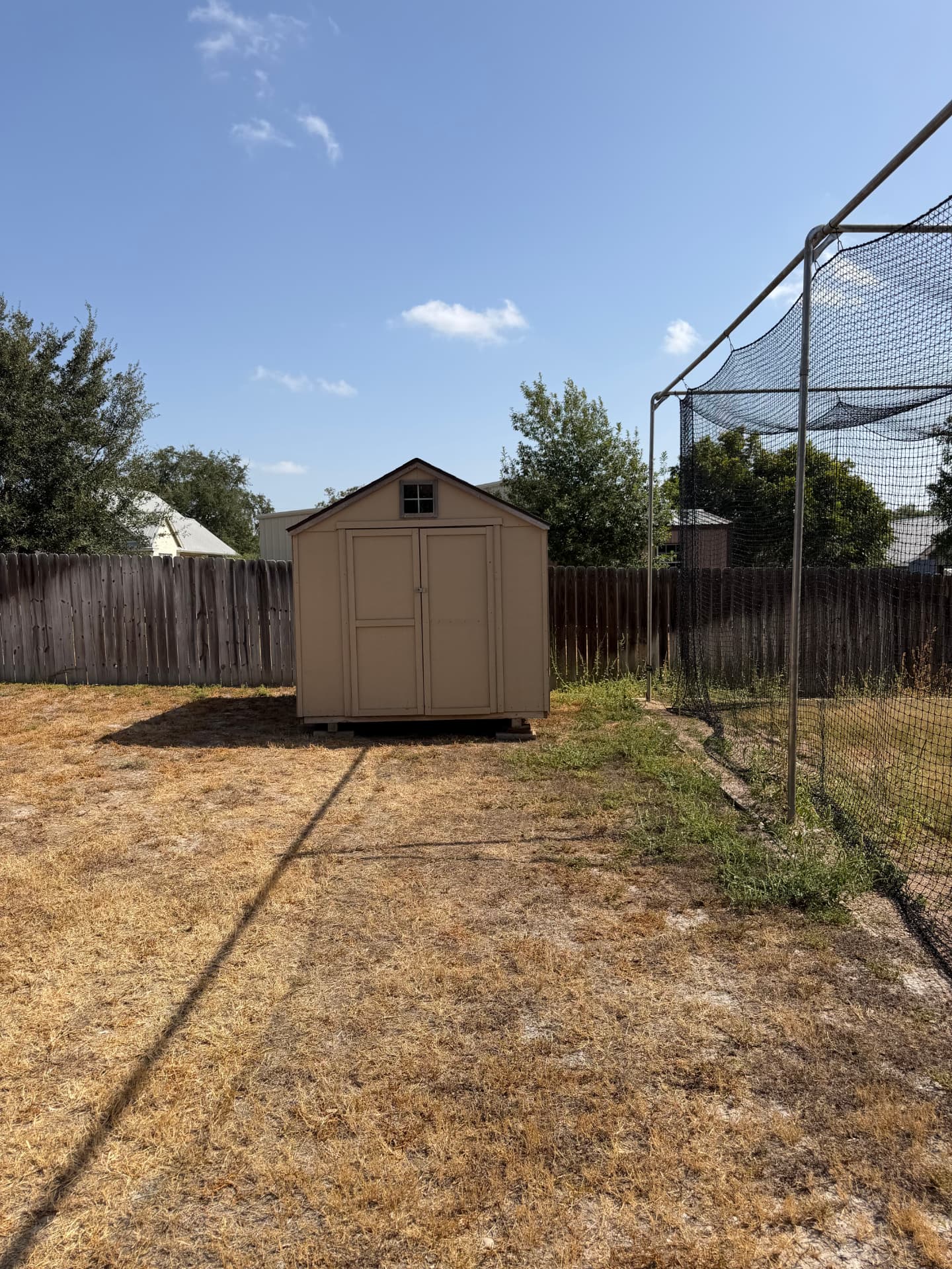 Shed relocation in Castroville, TX